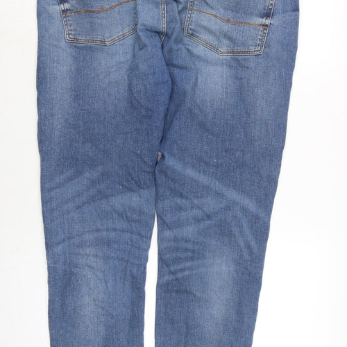 ASOS Mens Blue Cotton Blend Skinny Jeans Size 38 in L31 in Regular Zip