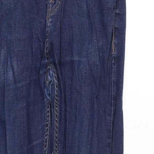 NEXT Mens Blue Cotton Blend Tapered Jeans Size 28 in L26 in Regular Zip