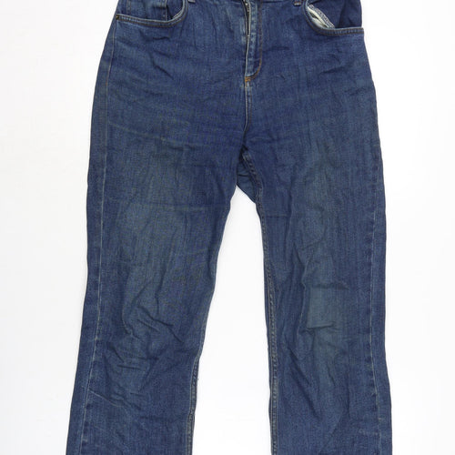 BDG Womens Blue Cotton Blend Skinny Jeans Size 30 in L24 in Regular Zip - Raw Hem