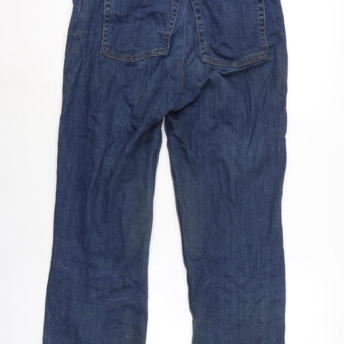 BDG Womens Blue Cotton Blend Skinny Jeans Size 30 in L24 in Regular Zip - Raw Hem