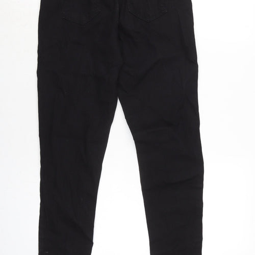 Denim & Co. Womens Black Cotton Blend Jegging Jeans Size 10 L28.5 in Regular