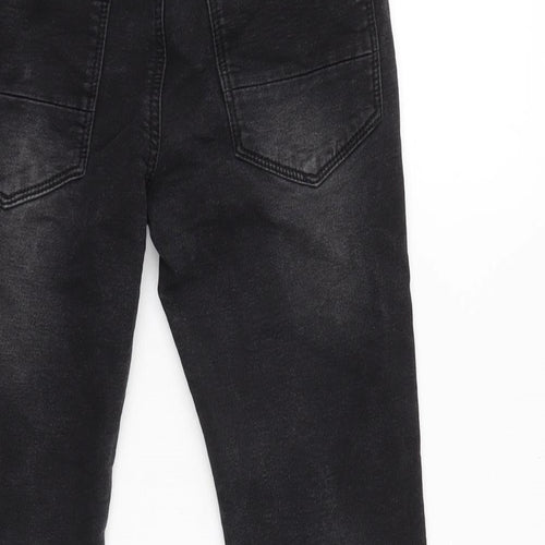 NEXT Boys Grey Cotton Straight Jeans Size 6-7 Years Regular - Inside Leg 18in