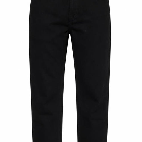 H&M Womens Black Cotton Blend Straight Jeans Size 8 L26 in Regular Zip