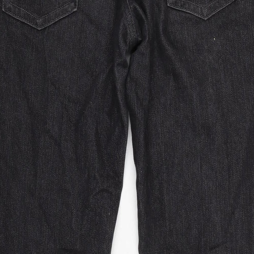 Denim & Co. Womens Grey Cotton Blend Bootcut Jeans Size 10 L30 in Regular Zip