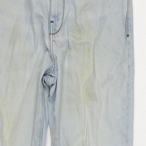 MNG Mens Blue Cotton Blend Straight Jeans Size 32 in L29 in Regular Zip