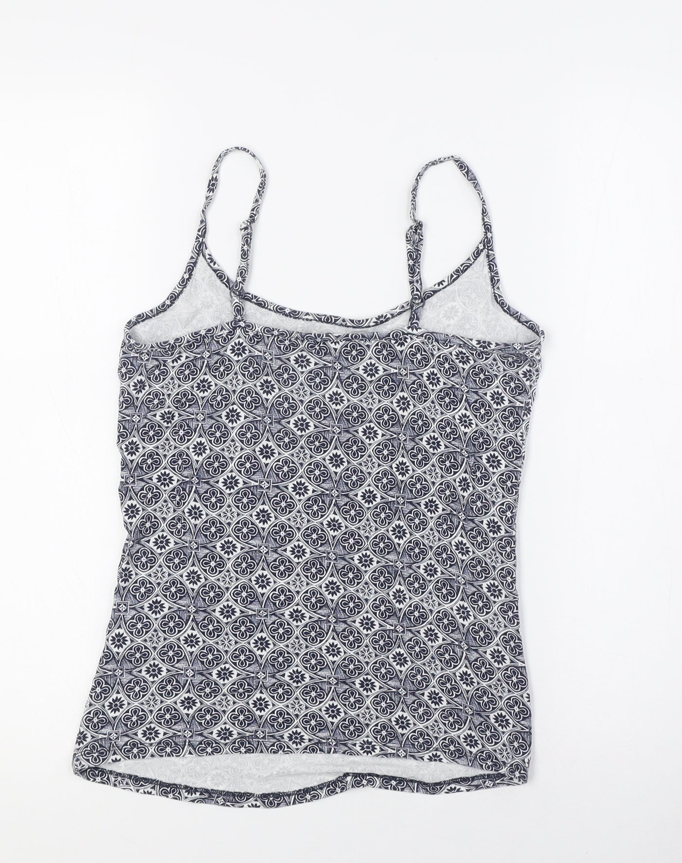 M&Co Womens Blue Viscose Camisole Blouse Size 10 Scoop Neck