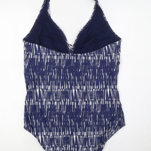 Marks and Spencer Womens Blue Polyamide One Piece Size 22 - Halter Neck