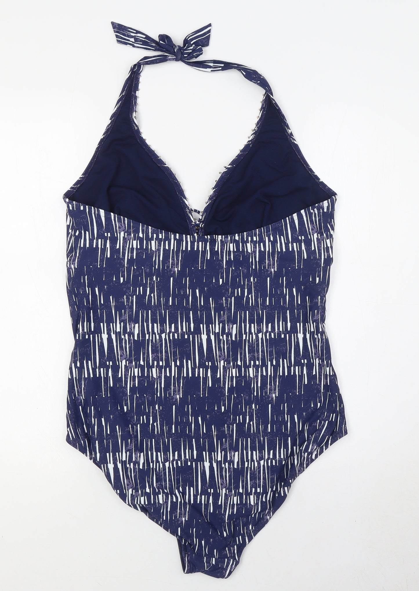 Marks and Spencer Womens Blue Polyamide One Piece Size 22 - Halter Neck