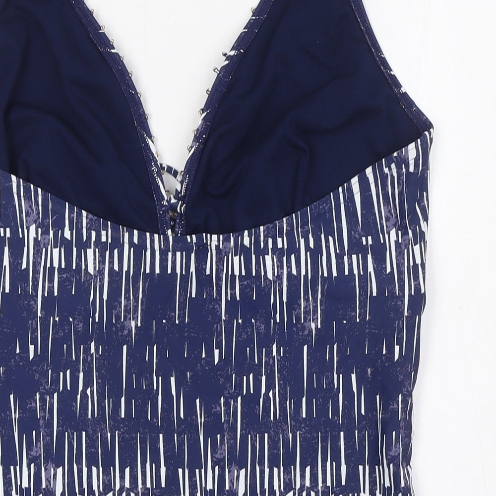 Marks and Spencer Womens Blue Polyamide One Piece Size 22 - Halter Neck