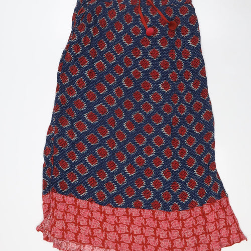 White Stuff Womens Multicoloured Viscose A-Line Skirt Size M Tie