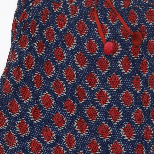 White Stuff Womens Multicoloured Viscose A-Line Skirt Size M Tie