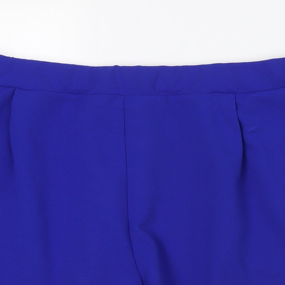 New Look Womens Blue Polyester Basic Shorts Size 22 L3 in Regular - Elasticated Waist