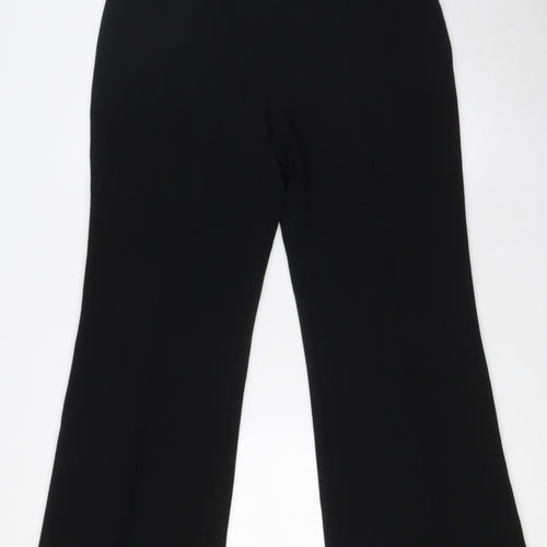 Klass Womens Black Polyester Trousers Size 12 L31 in Regular Zip