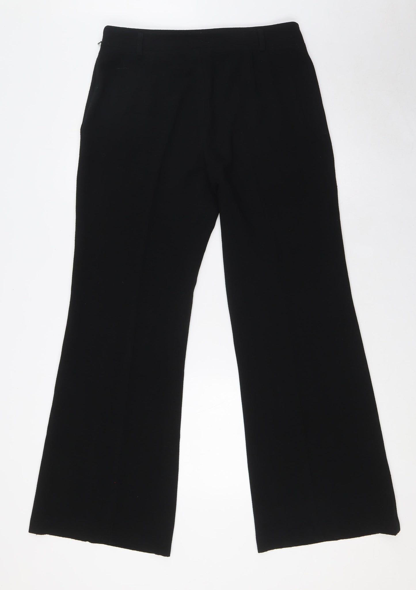 Klass Womens Black Polyester Trousers Size 12 L31 in Regular Zip