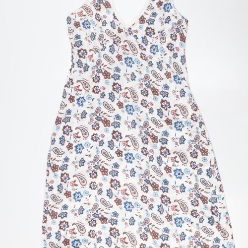 Debenhams Womens Multicoloured Paisley Polyester Cami Dress Size 8 - Lace Trim