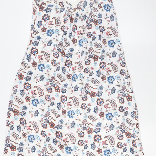 Debenhams Womens Multicoloured Paisley Polyester Cami Dress Size 8 - Lace Trim
