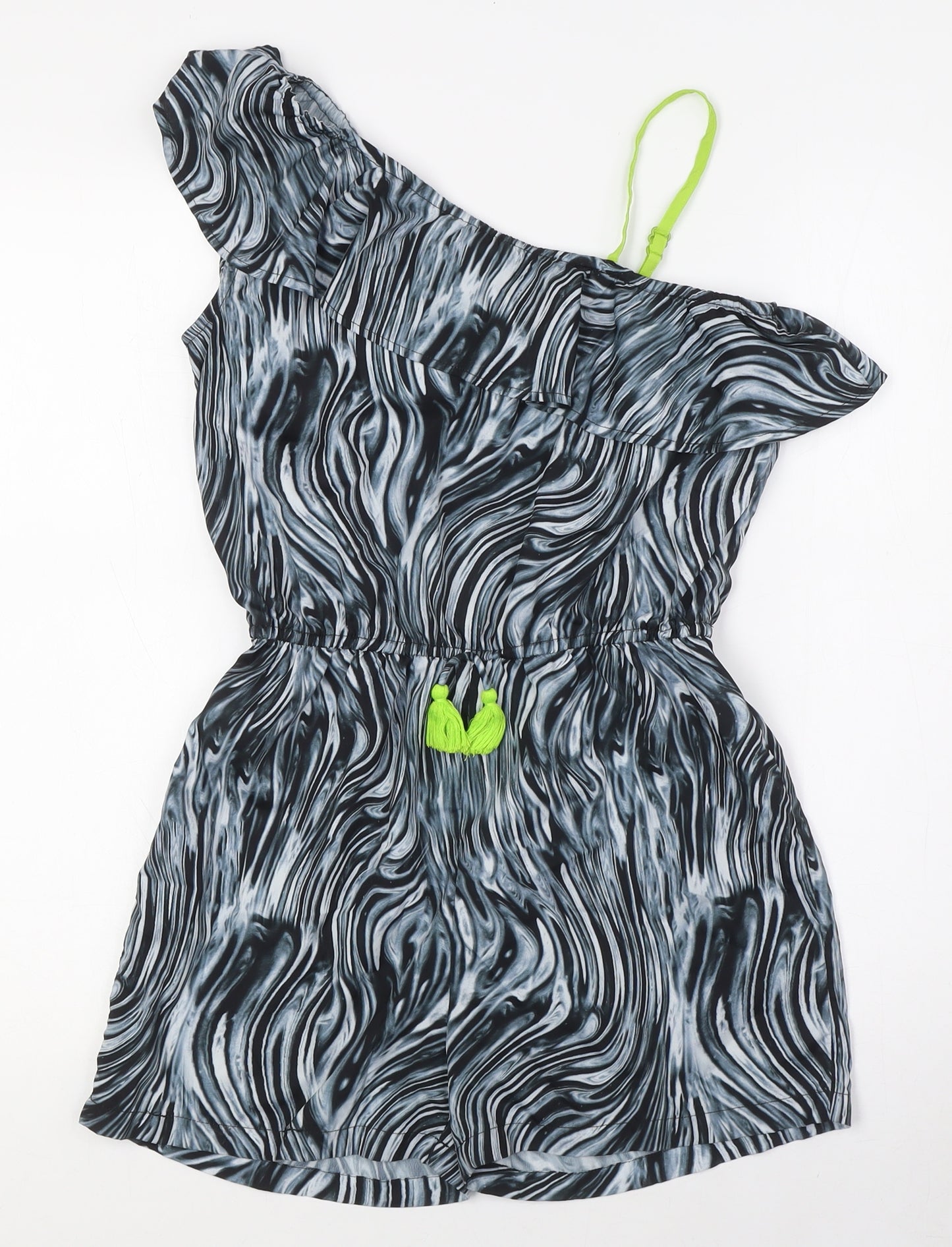 Monsoon Girls Grey Polyester Jumpsuit One-Piece Size 11-12 Years - Elasticated Waist