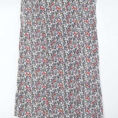 Warehouse Womens Multicoloured Polyester Basic Blouse Size 8 V-Neck