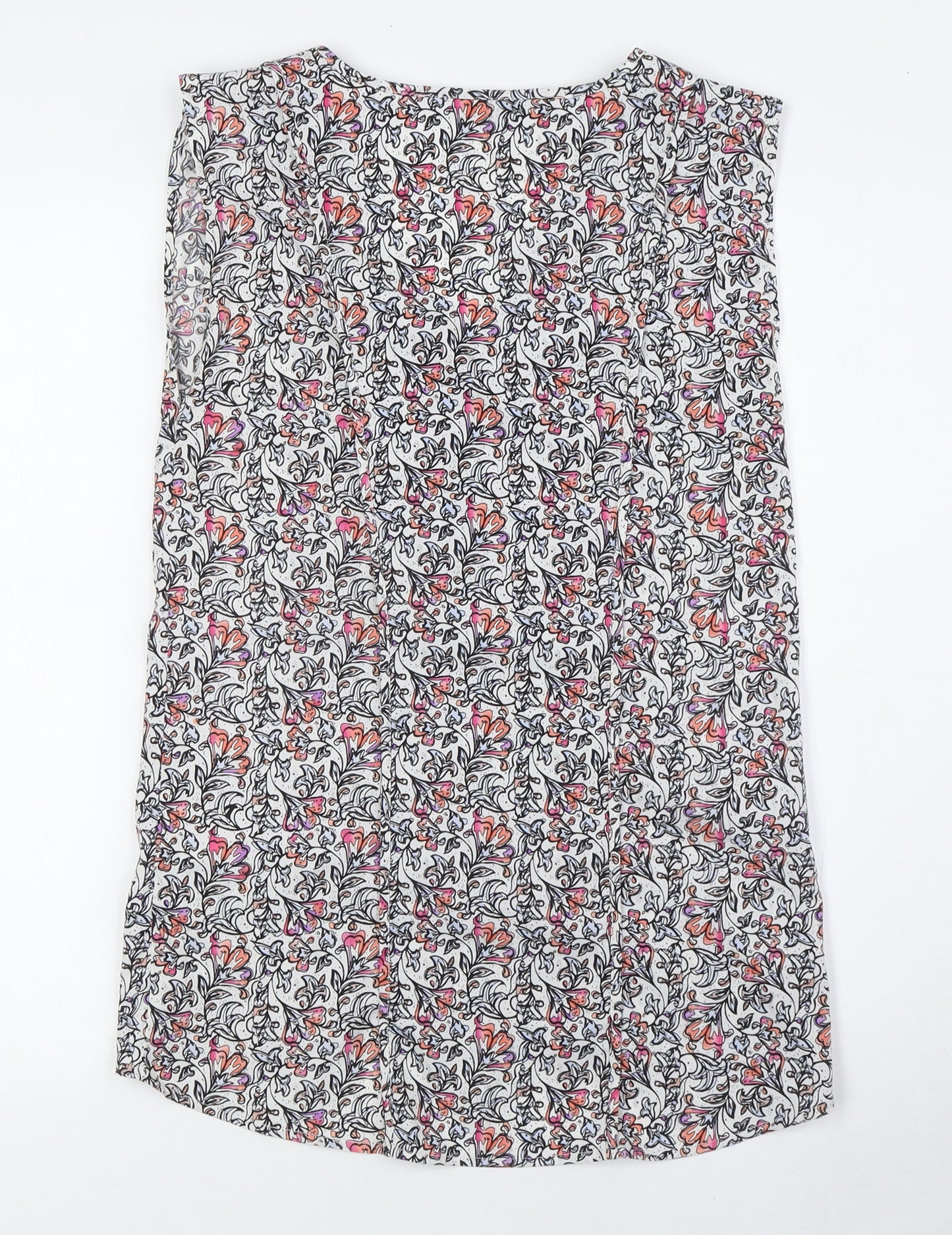 Warehouse Womens Multicoloured Polyester Basic Blouse Size 8 V-Neck