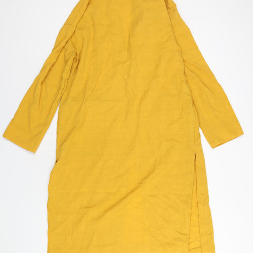 Topshop Womens Yellow Jacket Size 10 Button
