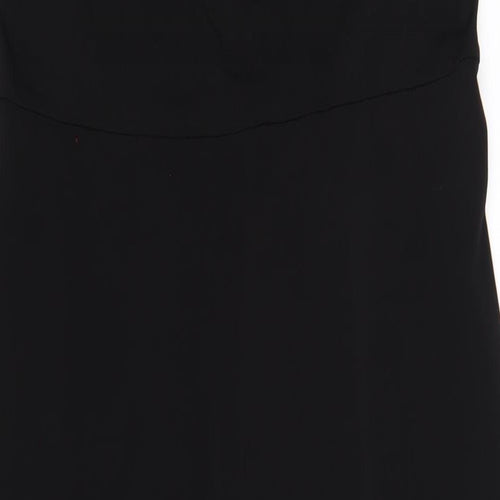 River Island Womens Black Polyester Jumpsuit One-Piece Size 14 L31 in Pullover