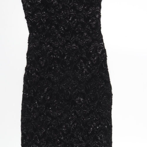 Principles Womens Black Nylon Bodycon Size 12 V-Neck Pullover