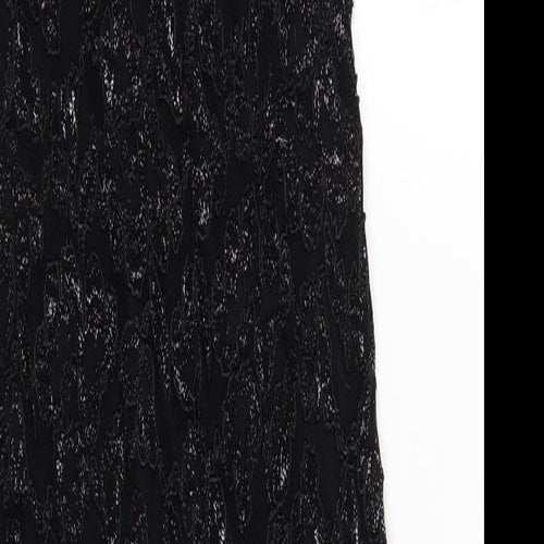 Principles Womens Black Nylon Bodycon Size 12 V-Neck Pullover