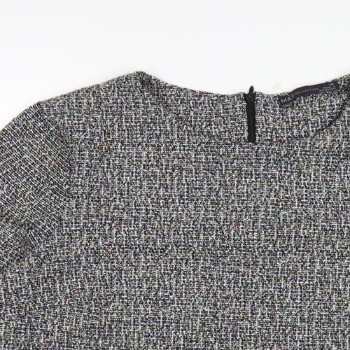 Marks and Spencer Womens Black Polyester Basic T-Shirt Size 14 Round Neck