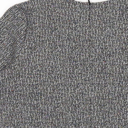 Marks and Spencer Womens Black Polyester Basic T-Shirt Size 14 Round Neck