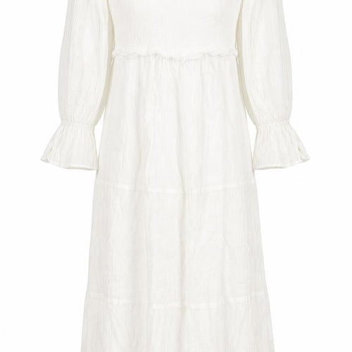 In the Style Womens White Viscose A-Line Size 12 Off the Shoulder Zip