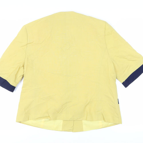 Vivienne Lawrence Womens Yellow Jacket Blazer Size 16 Button - Vintage