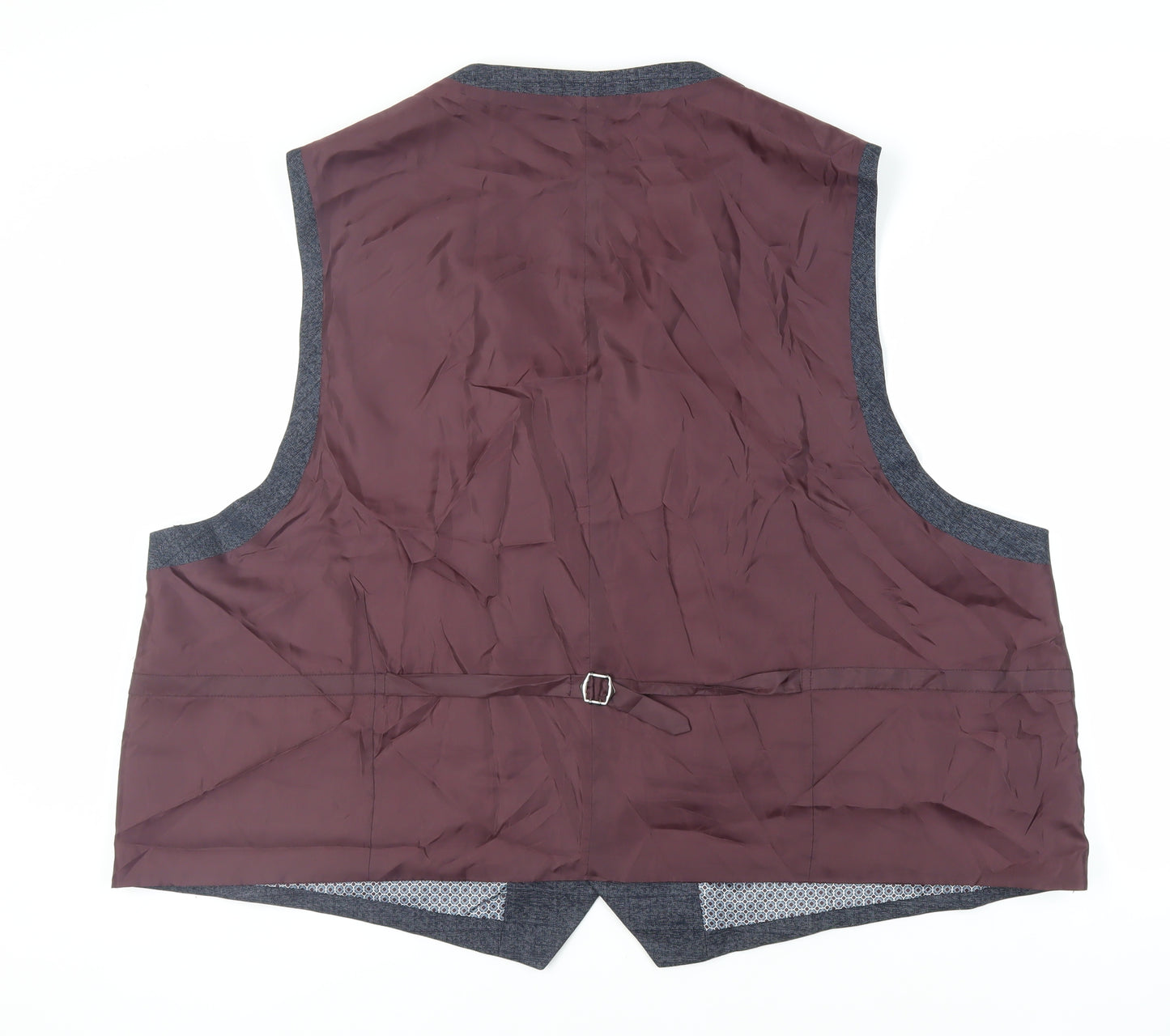 Joe Browns Mens Blue Polyester Jacket Suit Waistcoat Size 60 Regular