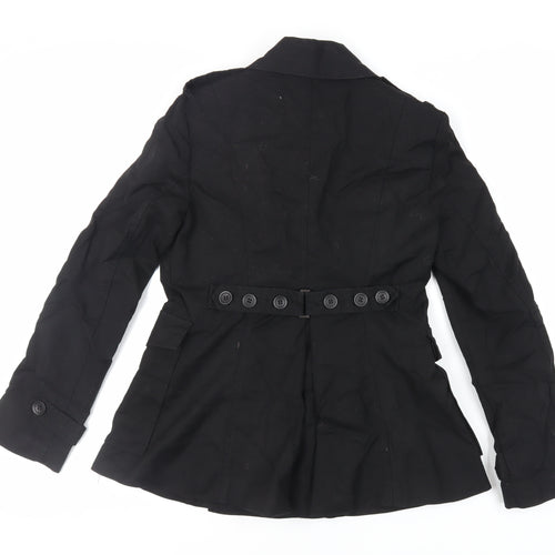 Liesel Womens Black Jacket Size 12 Button