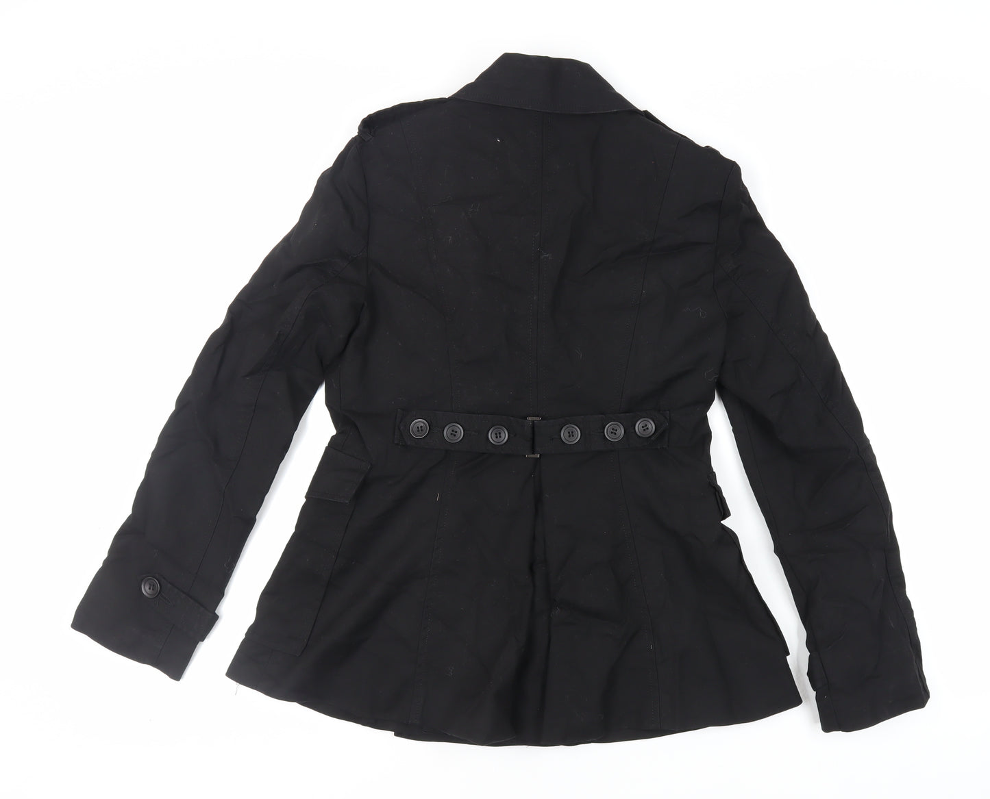 Liesel Womens Black Jacket Size 12 Button