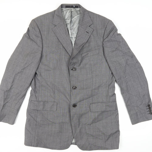 Marks and Spencer Mens Grey Wool Jacket Suit Jacket Size 40 Regular
