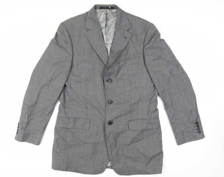 Marks and Spencer Mens Grey Wool Jacket Suit Jacket Size 40 Regular