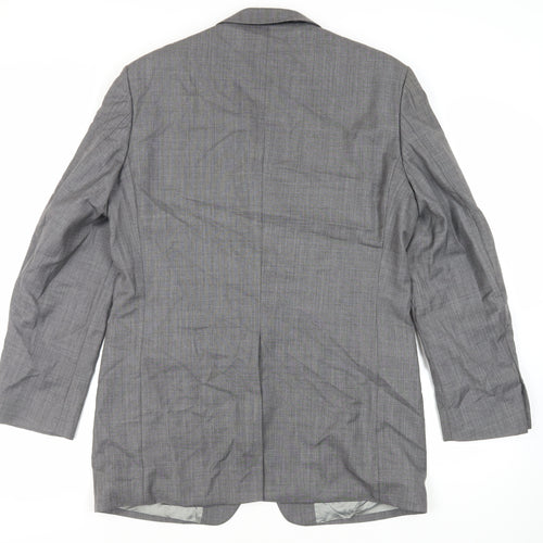 Marks and Spencer Mens Grey Wool Jacket Suit Jacket Size 40 Regular
