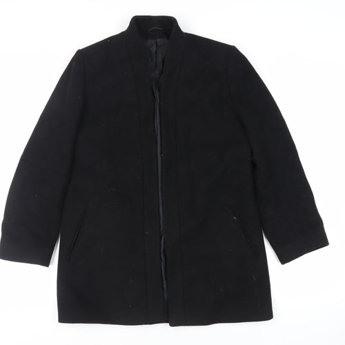 St Michael Womens Black Jacket Size 12 - Vintage Open