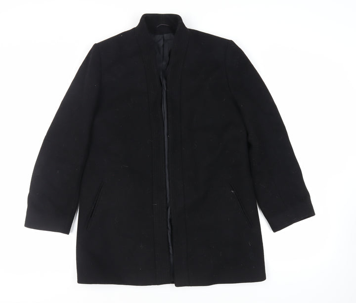 St Michael Womens Black Jacket Size 12 - Vintage Open