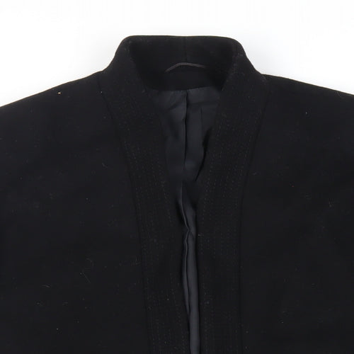 St Michael Womens Black Jacket Size 12 - Vintage Open