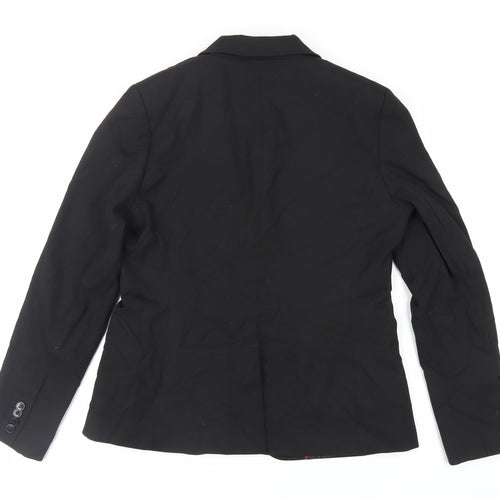 NEXT Womens Black Jacket Blazer Size 14 Button