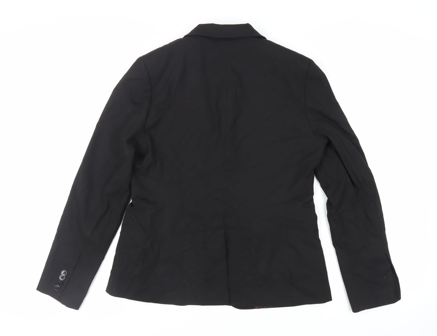 NEXT Womens Black Jacket Blazer Size 14 Button