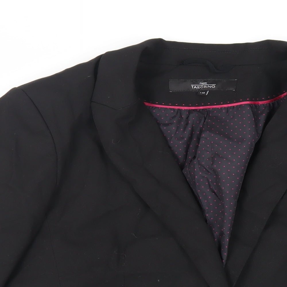 NEXT Womens Black Jacket Blazer Size 14 Button