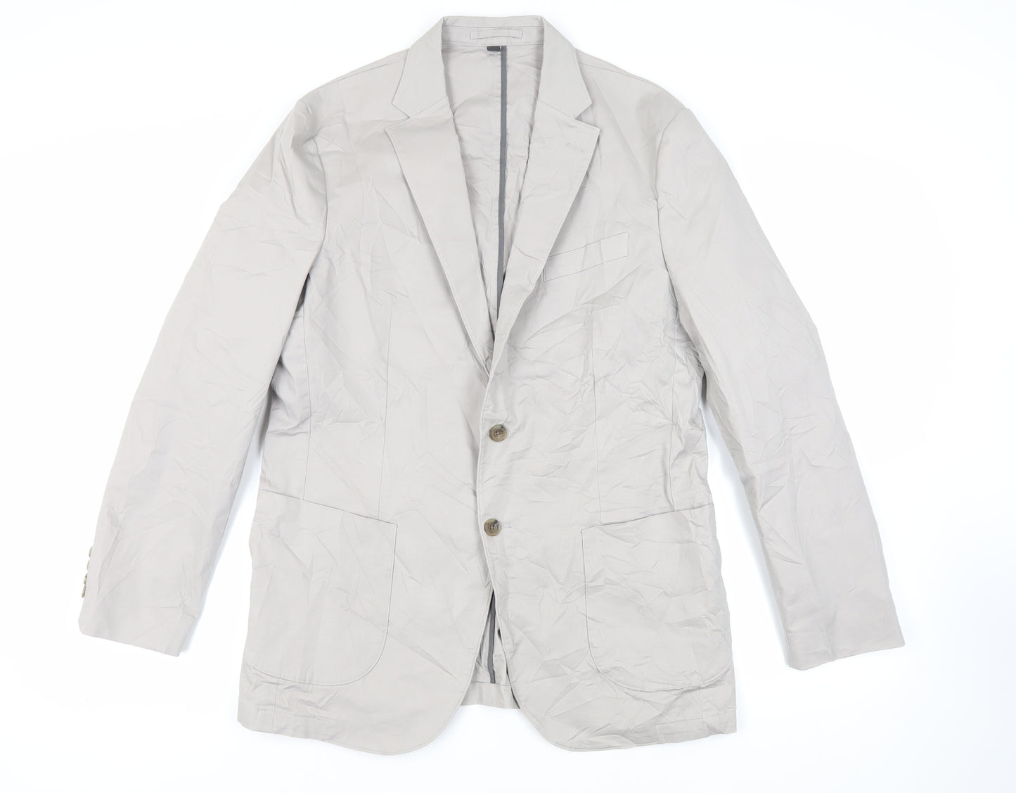 Marks and Spencer Mens Beige Jacket Blazer Size 42 Button