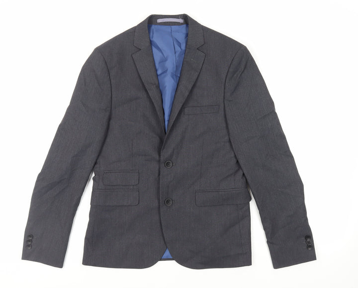Marks and Spencer Mens Grey Polyester Jacket Suit Jacket Size 36 Regular