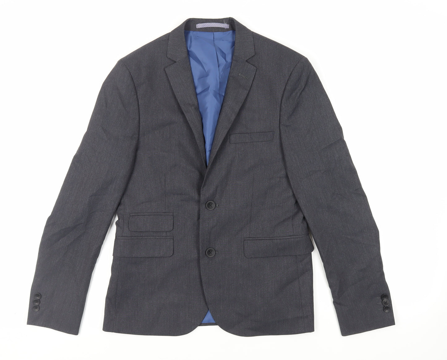 Marks and Spencer Mens Grey Polyester Jacket Suit Jacket Size 36 Regular