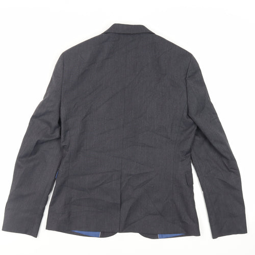 Marks and Spencer Mens Grey Polyester Jacket Suit Jacket Size 36 Regular