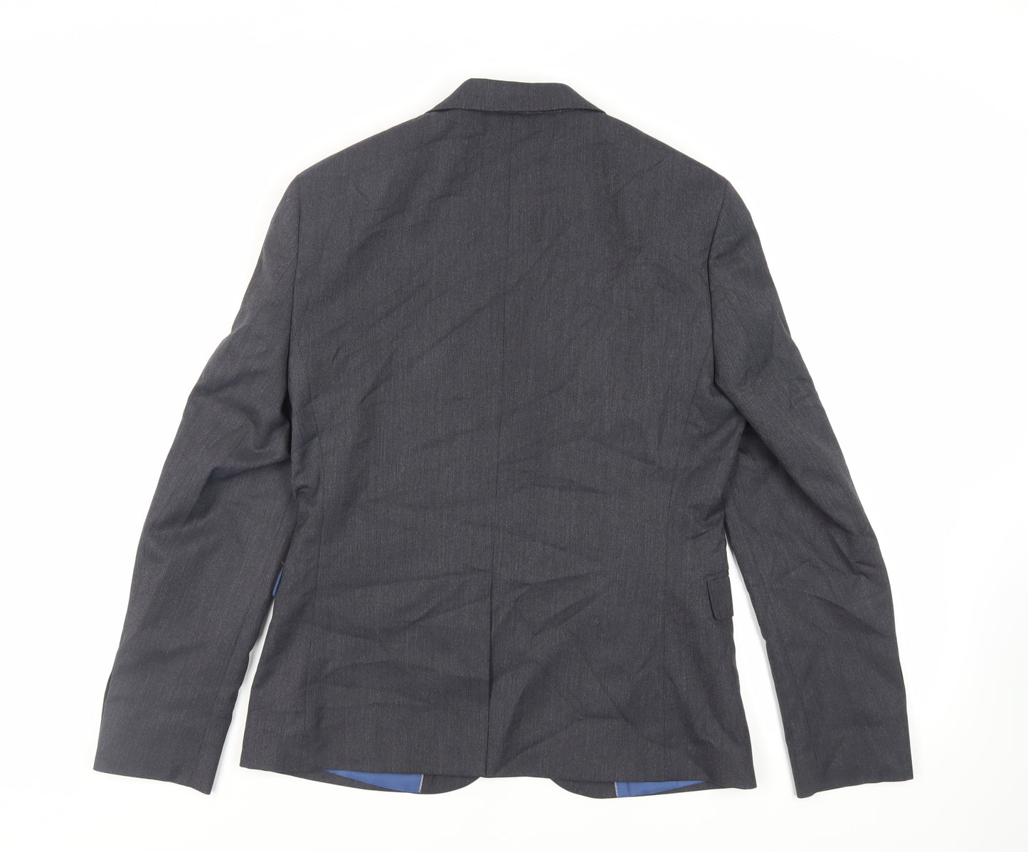 Marks and Spencer Mens Grey Polyester Jacket Suit Jacket Size 36 Regular