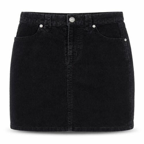 Divided by H&M Womens Black Cotton Mini Skirt Size 6 Zip