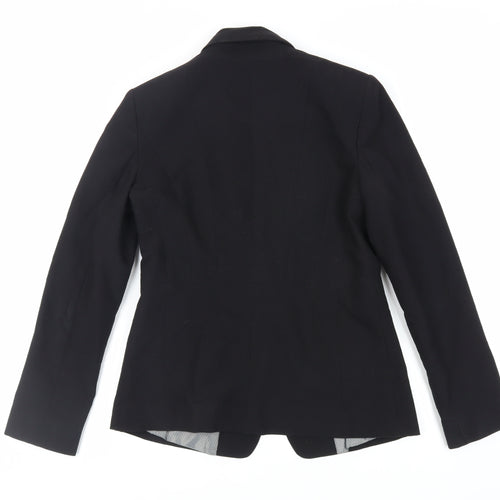 Principles Womens Black Jacket Blazer Size 10 Button
